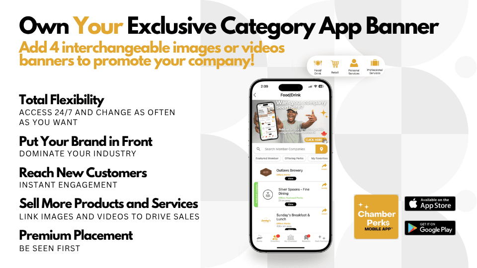 CHAMBER PERKS APP™ CATEGORY BANNERS image